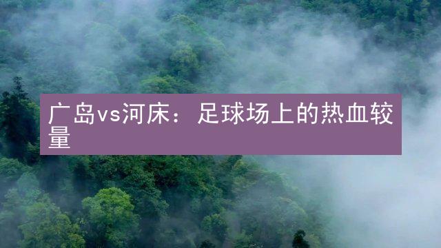 广岛vs河床：足球场上的热血较量