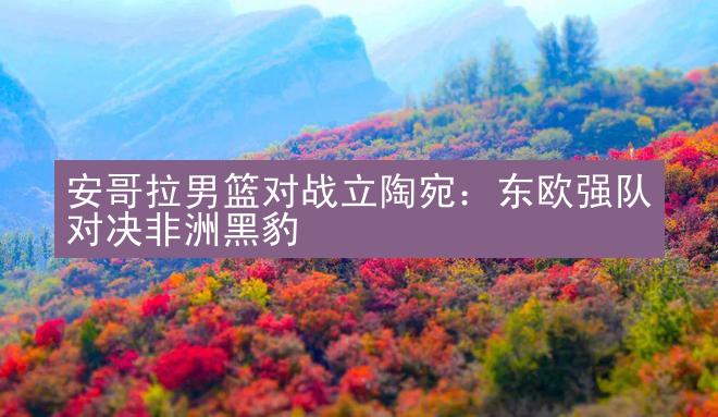 安哥拉男篮对战立陶宛：东欧强队对决非洲黑豹